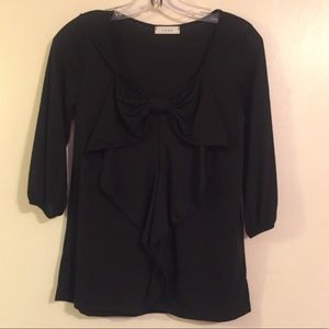 Black Bow Blouse
